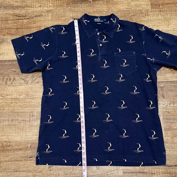 VINTAGE 1999 Polo Ralph Lauren Surfer Polo Shirt Made in Hong Kong Size XL - Picture 8 of 10